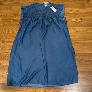 Crown & Ivy Blue Chambray Tunic dress